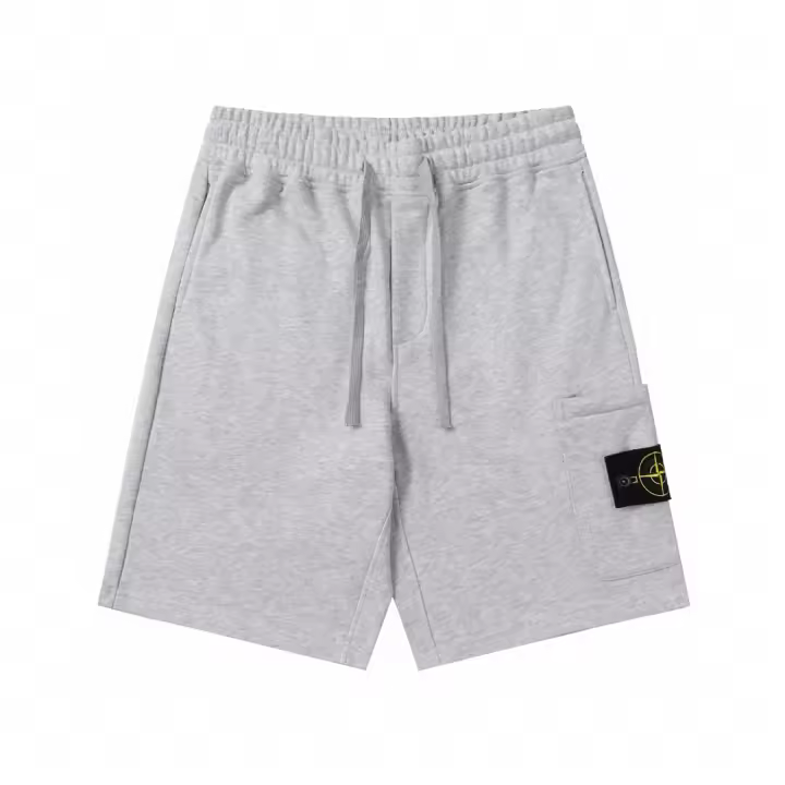 Pantalones cortos deportivos casuales de alta gama para hombre 2025, pantalones de trabajo bordados de verano - 1
