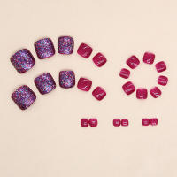 Uñas artificiales de resina reutilizables, 24 piezas, brillo brillante, sin decoloración, para toda la vida, uso diario - details 0