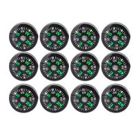 Compas de Supervivencia de Bolsillo Lleno de Aceite 12Pcs 20mm para Senderismo, Acampada, Actividades al Aire Libre Accesorio de Herramientas Multiusos - details 0