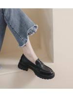 Mocasines de Suela Gruesa para Mujer Zapatos de Cuero Retro de Primavera 2025 - details 7