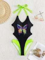 Bañador de una pieza para mujer, Monokini de realce, ropa de playa adelgazante, traje de baño de verano - details 3
