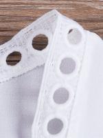 Chal largo de encaje con cordones para mujer, Bikini de Color sólido, traje de baño femenino, ropa de playa, 2024 - details 6