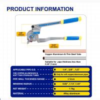 Doblador de Tubos de Aleación 3-en-1 - Herramienta Manual de 0-180° para Tubos de 1/4", 3/8", 1/2", Perfecto para Reparación de Aire Acondicionado, Diseño Duradero y Resistente al Desgaste, No Requiere Batería - details 2