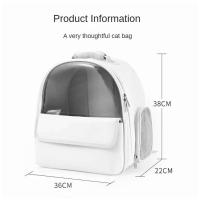 Mochila Transparente para Animales de Compañía Portador de Viaje Transpirable para Cachorros y Perros Bolsa de Mochila para Hombres - details 0
