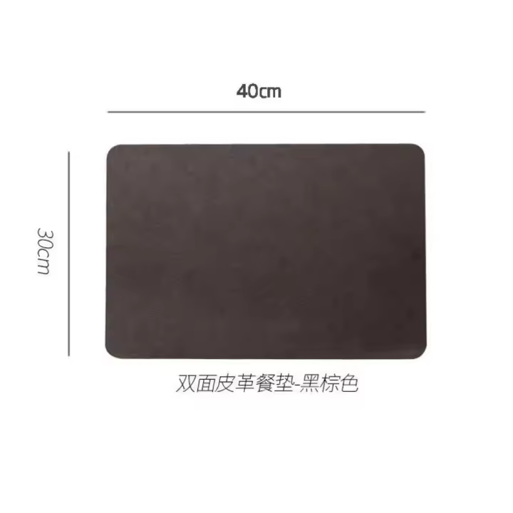 Manteles Individuales de Cuero Resistentes al Calor Ideal para Hogar, Cocina, Cafetería, Bar, Limpieza, Lavable Adecuado para Interiores y Exteriores - 1