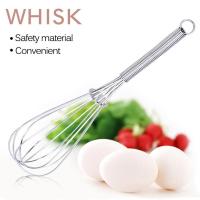 Batidor de huevos de acero inoxidable, batidor Manual de alambre con globo, mezclador de leche, crema, mantequilla, utensilio de cocina para hornear - details 2