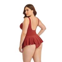Nuevo conjunto de bikini elegante de talla grande, traje sexy para mujer, tres trajes de baño regordetes, natación de una pieza 2025 - details 5