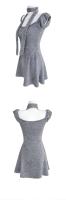 KUSAHIKI nuevo estilo vestido bufanda fuera del hombro mangas elásticas burbujeantes vestidos de niña picantes con correas adelgazantes - details 2
