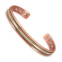 Conjunto de Joyería de Cobre Puro Ajustable Pulsera Anillo para Mujeres con Imán Saludable - details 5