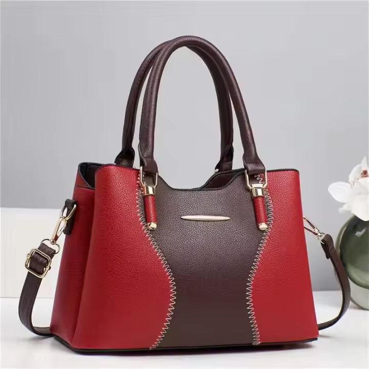 Bolso cruzado diagonal de gran capacidad para mujer de gama alta con cierre de cremallera, correa para un solo hombro, versión de invierno 21322 - 1