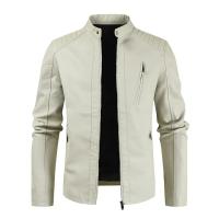 Chaqueta de cuero informal de talla grande para hombre, ropa de abrigo para otoño e invierno, nuevo estilo, abrigo de piel sintética cómodo, corte Regular - details 0