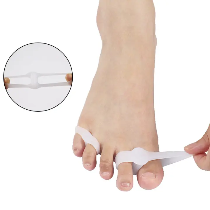 2Pcs Silicone Toe Separator Soft Bunion Corrector - 1