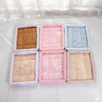 Cama de refrigeración portátil para perros de seda de hielo, cómoda y suave estera fresca para mascotas, almohadilla de verano antideslizante e impermeable para mascotas - details 7