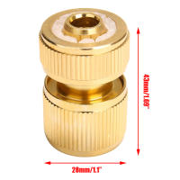 Conector de Agua de Jardín Adaptador de Manguera de Latón Recubierto 1/2" Conector de Giro Rápido Drip Irrigación Sistema de Acople de Manguera de Cobre - details 8