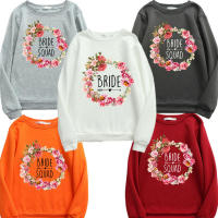 Wedding Party Woman Sweatshirts Sweet Korean O-Neck Pullover Thick Autumn Winter Loose Hoodies wy021 - details 1