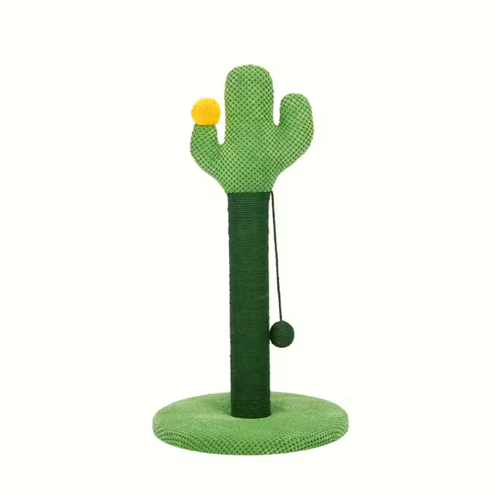 Rascador para Gatos de Poste 83cm Grandes Arbol para Gatos Cactus Rascadores de Sisal Natural Grün - 1