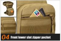 Bolsa táctica de cinturón utilitario para pierna de combate para hombres - details 10