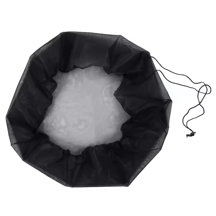 Cubierta de malla de barril de lluvia, Protector de cubo de recolección de agua para exteriores, red de pantalla para jardín - 1