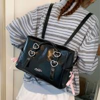 Bolsos de hombro con cinta de gama alta para ocio, mochila versátil de cuero PU con pajarita, bolsos de mano dulces de gran capacidad para mujeres y estudiantes - details 10