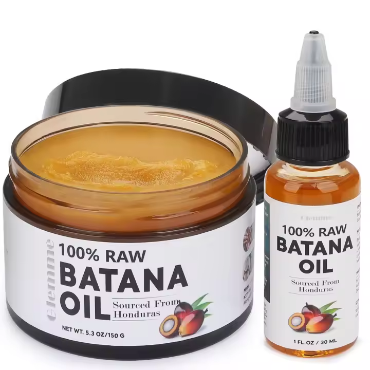 Raw Growth, Kit de crecimiento 100% natural, aceite sin refinar de Honduras, tratamiento para la caída del cabello para hombres y mujeres - 1