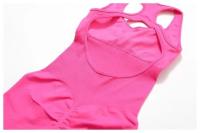 Traje de Yoga sin Costuras Bodysuit de Exercicio Adelgazante Material de Nylon Patrón Sólido - details 36