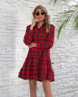 Elegante Vestido Vestido de Manga Larga para Mujer Curvy, Elástico, Bonito Moda de Moda - details 5