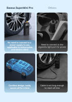 Bomba de Aire Inalámbrica Portátil Baseus Inflador de Neumáticos Eléctrico para Coche, Motocicleta, Bicicleta Hecho en China - details 4