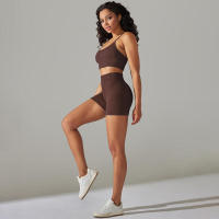 Conjunto de Yoga Deportivo para Mujeres Traje de Baño Sin Costuras de Cintura Alta - details 8