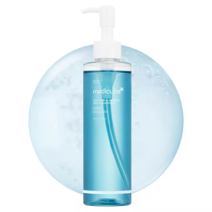 medicube Zero Pore Blackhead Aceite de limpieza profunda Desmaquillante para todo tipo de piel, Limpiador facial hidratante diario, - 1