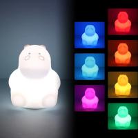 Lámpara LED Mini de Dibujos Animados Luz Nocturna RGB Portátil Silicona - details 8