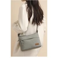 Nylon ligero multicapa bolsa de nylon de gran capacidad mujer nuevo casual impermeable portátil moda un hombro crossbody pequeño bolsa cuadrada - details 7