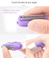Depiladora recargable por USB para mujer, afeitadora corporal portátil, herramienta rotativa de eliminación de vello facial, piernas, Bikini y labios - details 9