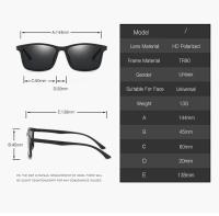 Gafas de sol polarizadas para hombres y mujeres, gafas de conducción, gafas de pesca, gafas deportivas clásicas - details 5
