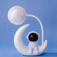 Luz Nocturna creativa de astronauta lunar, lámpara LED de escritorio pequeña para decoración de dormitorio, regalo de Navidad - details 2