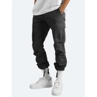 Temu Shein Pantalones Cargo para Hombre Deportes Color Sólido Cordón Multi-Bolsillo - details 4