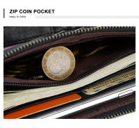 CONTACT'S-Bolso de mano de cuero genuino para hombre, cartera larga para teléfono móvil de 2022 pulgadas, porta pasaporte con cremallera, monedero masculino, 6,5 - details 11