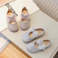 Zapatos de vestir para niñas, calzado de cuero con purpurina, diamantes de imitación, encaje, nudo de mariposa, Princesa, planos - details 2