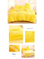 Conjunto de Cama de Terciopelo de Mink de Lujo para Otoño-Invierno Funda de Edredón de Reina, Sábanas, Almohadas Rosa de Alta Calidad - details 24
