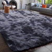Alfombra Salon Grandes Shaggy Antideslizante Super Suave Pelo Largo Fluffy Alfombra Adecuado para la Decoración de Salas de Estar y Dormitorios (160 x 200 cm, Gris Blanco) - details 44