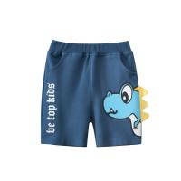Barco Azul Pequeño Pantalones Cortos de Verano para Niños Diseño de Dinosaurio de Dibujos Animados - details 4