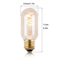 Bombilla incandescente regulable de 220V, 4W, 40W, T45, E27, bombilla de filamento LED de ardilla, tipo bayoneta, Bombilla Edison Vintage, lámpara Retro - details 1