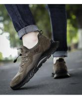 Zapatillas de Moda para Hombres al Aire Libre Zapatos Deportivos Transpirables Antideslizantes de Malla de Verano Calzado Casual de Marrón - details 19