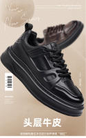 Zapatos Negros Pequeños Zapatos de Cuero de la Junta Zapatos Casuales Versátiles para Hombres - details 1