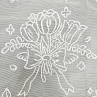 Mantel cuadrado ENCE bordado antiguo con elegante técnica de corte de flores de color sólido, utilizado para bodas, Acción de Gracias, - details 15