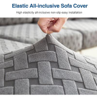 Funda de Cama de Terciopelo Jacquard Protector de Cabeza y Lado de Cama con Elástico Material Poliéster Resistente al Polvo para Decoración de Hogar y Hotel - details 2