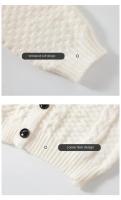 Cardigan de Suéter Cómodo para Hombres Top de Moda Suelta de Otoño-Invierno Abrigo de Manga Larga - details 3