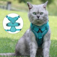 Arnés de tracción con rayas reflectantes para mascotas, antitirones conjunto de cuerda, Collar de perro, correa de pecho - details 6