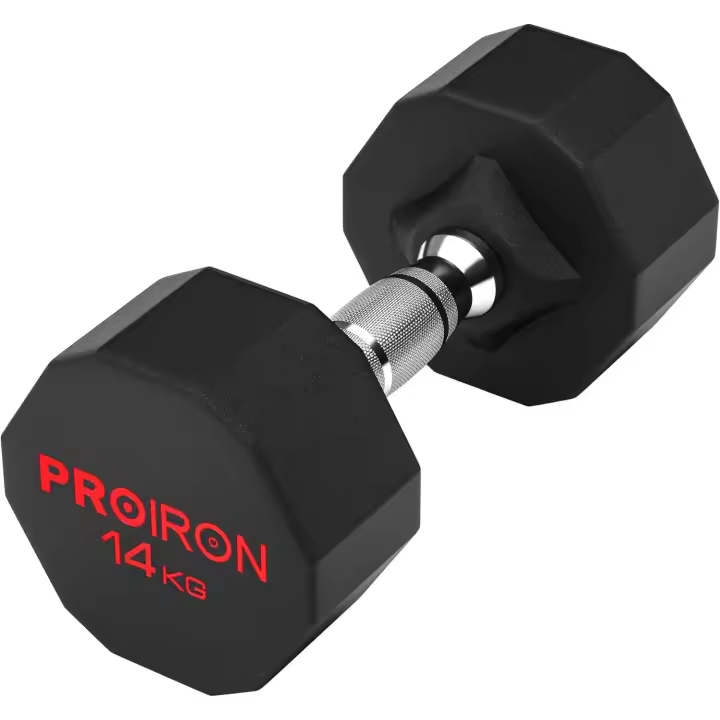 Mancuernas Hexagonales de 3 kg a 24 kg - Pesas de Acero recubiertas de Goma para musculación, Levantamiento de Pesas, Entrenamiento (Vendo par o Solo) - 1