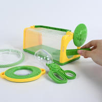 Herramientas para exteriores para niños, caja de observación de insectos, red de captura de lupa, clip para cápsula, juguete de rompecabezas de rol de aventura - details 1