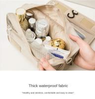 Bolsa De Maquillaje Para Viaje Resistente Al Agua Organizador De Toallitas Neceser Con Gancho Para Baño Almacenamiento De Maquillaje Para Mujeres - details 8